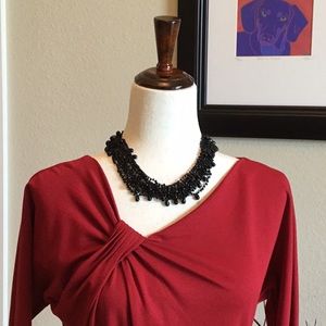 Asymmetrical Neckline Dress